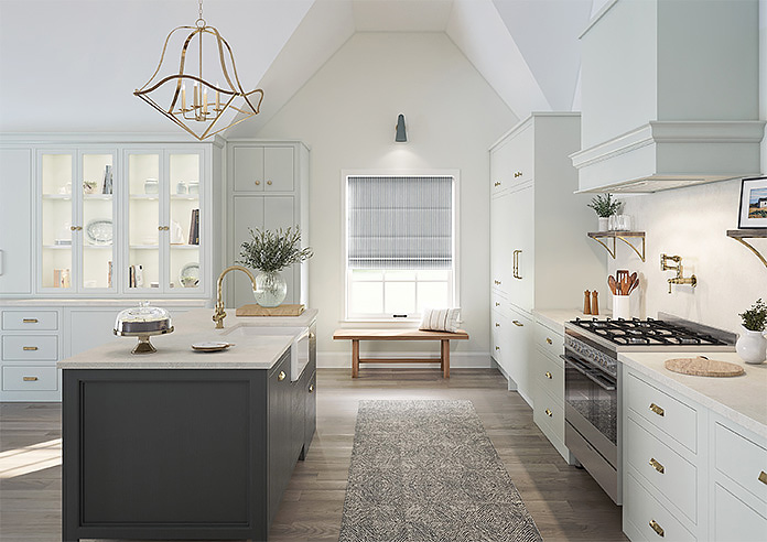 Vintage Stripe, Cool Grey - Roman Blind - Image 8